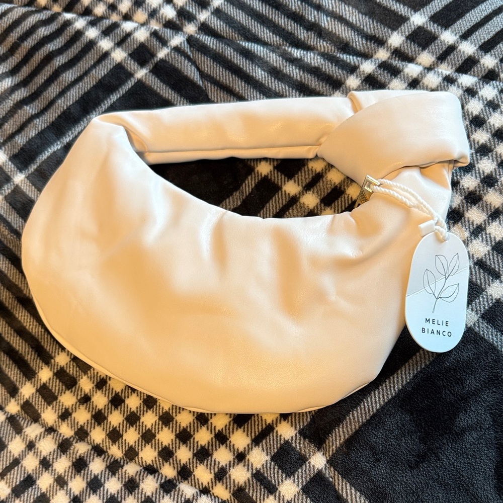 Melie Bianco Elegant Cream Shoulder Bag